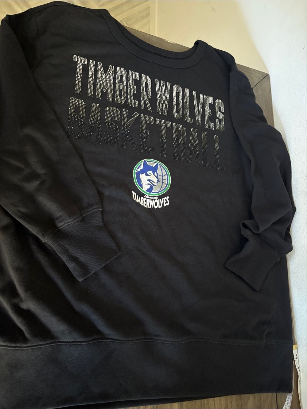 NWT [G-III] Minnesota Timberwolves NBA Bling Long Sleeve Sweatshirt Women’s XXL - Picture 9 of 13